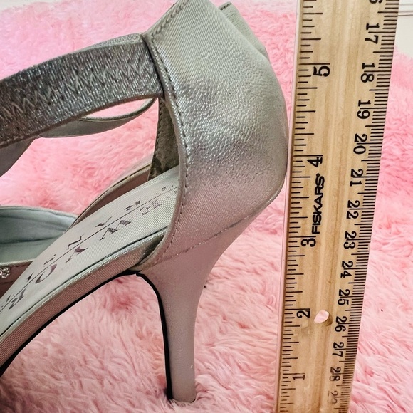 New York Transit Silver Embellished Women's Heels - Picture 7 of 8